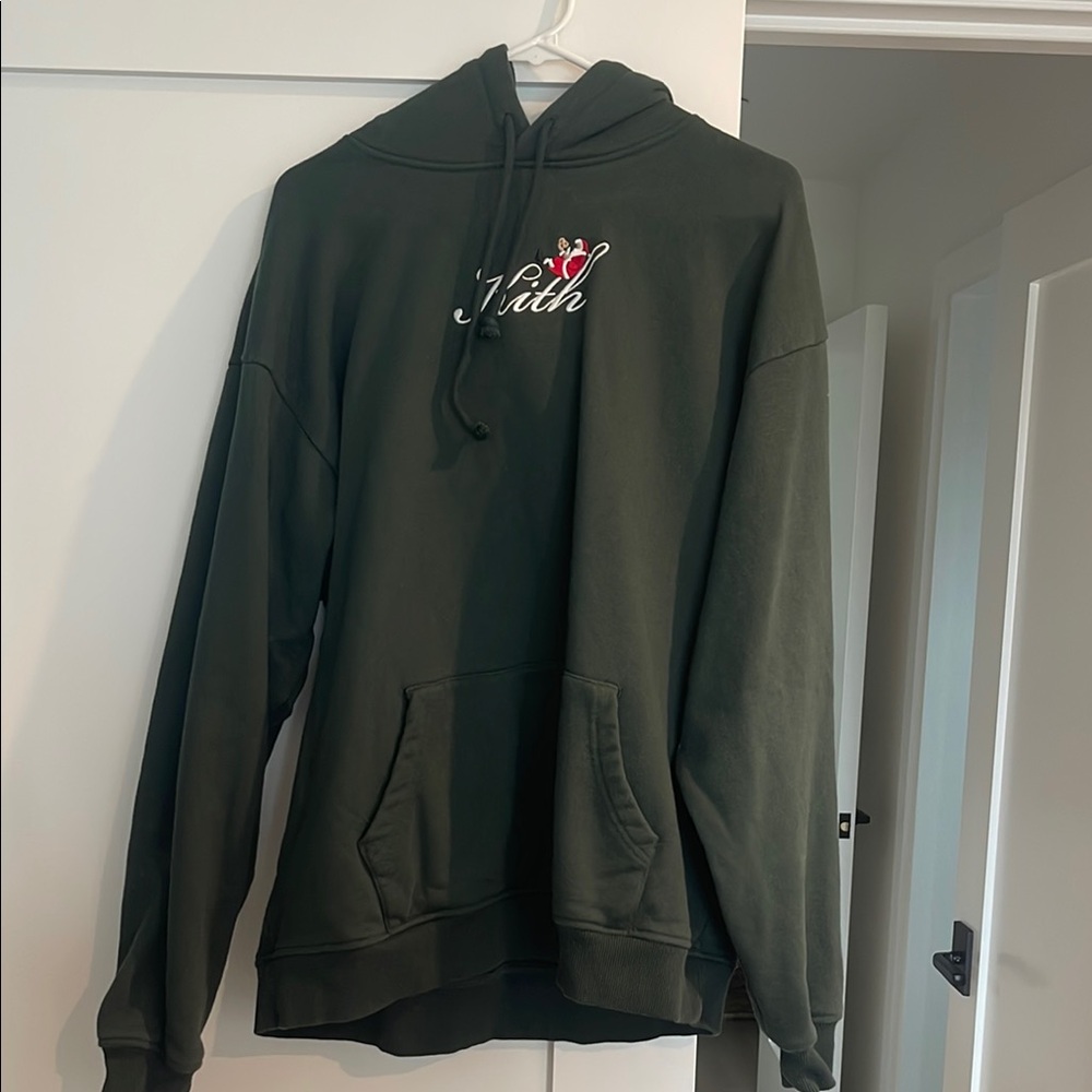 Kith Script Santa Hoodie